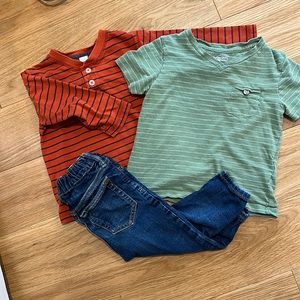 Baby Gap Jeans & Striped Shirts 18-24 months